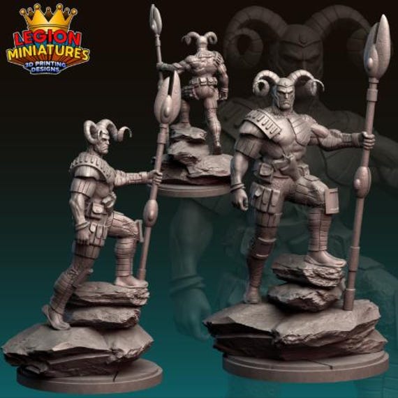 Magog, DC, RPG Resin Model Kit, 3D Printed, Highly detailed, Legion miniatures Sculpts, 40mm or 75mm, Marvel Crisis Protocol