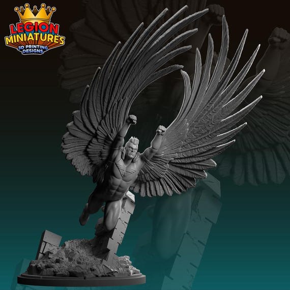 Black Condor, DC RPG Resin 3D Printed, Legion Miniatures, Marvel Crisis Protocol, 35mm, 40mm, 75mm or 1/16th