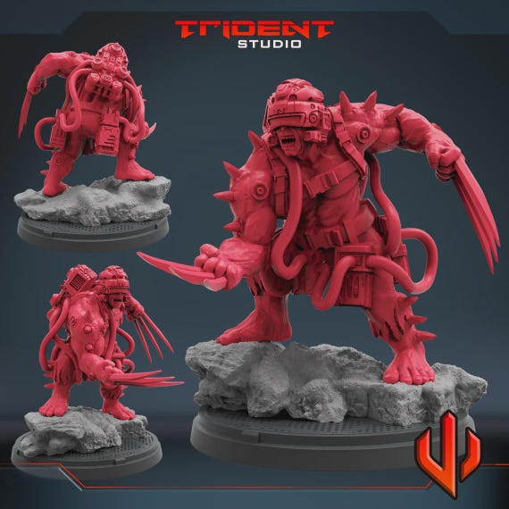 Weapon H (Clayton Cortez) - Hulk, RPG Resin Model Kit, 3D Printed, Highly detailed,Trident Studios, Marvel Crisis Protocol, 40mm or 70mm