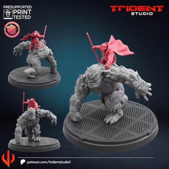 Moleman, Marvel RPG Resin Model Kit, 3D Printed, Highly detailed, By Trident Studios, Marvel Crisis Protocol, 40mm or 70mm