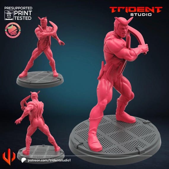 Boomerang, Marvel RPG Resin Model Kit, 3D Printed, Highly detailed, By Trident Studios, Marvel Crisis Protocol, 40mm or 70mm
