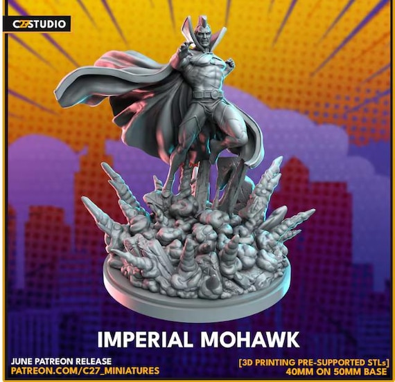 Gladiator, Marvel RPG Resin Model Kit, 3D Printed, Highly detailed, By C27 miniatures Sculpts, 40mm or 75mm