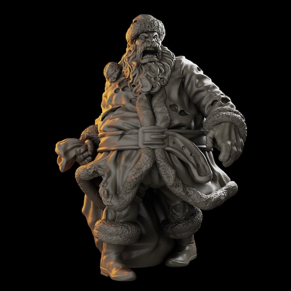 Santa Claus Zombie | HD Resin Print | Vaultz | Table Top | Apocalypse | Survival | Zona Alfa | Zombicide | 28mm or 32mm