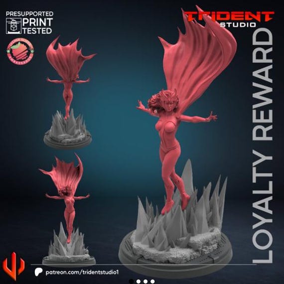 Snow Bird, Marvel RPG Resin Model Kit, 3D Printed, Highly detailed, By Trident Studios, Marvel Crisis Protocol, 40mm or 70mm