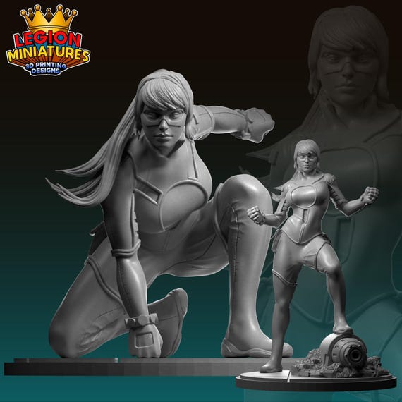 Stature Standing, Marvel, RPG Resin Model Kit, 3D Printed, Highly detailed, By Legion miniatures Sculpts, 35mm, 40mm, 75mm or 1/16th