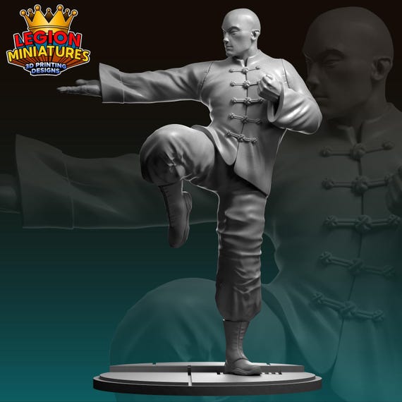 Wong, Marvel RPG Resin Model Kit, 3D, Highly detailed, Legion miniatures Sculpts, 40mm or 75mm, Marvel Crisis Protocol