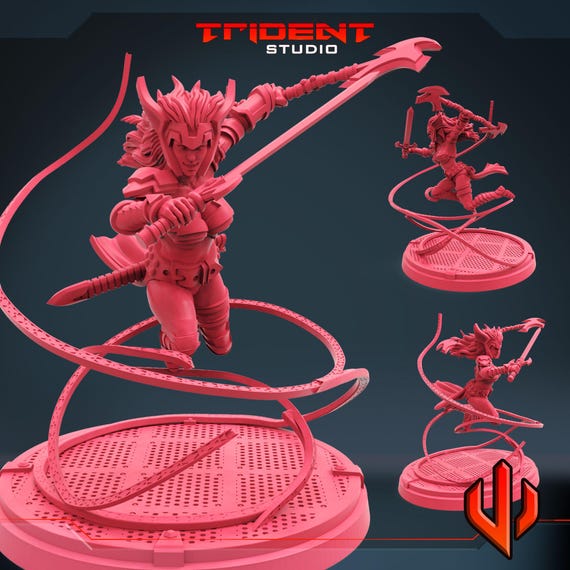 Angela Queen of Hel, Marvel RPG Resin Model Kit, 3D Printed, Highly detailed, By Trident Studios, Marvel Crisis Protocol, 40mm or 70mm