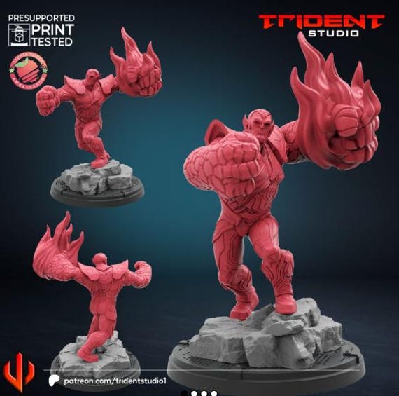 Super Skrull, Marvel RPG Resin Model Kit, 3D Printed, Highly detailed, By Trident Studios, Marvel Crisis Protocol, 40mm or 70mm