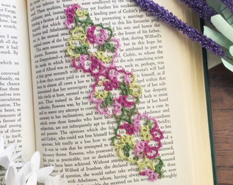 Tatted Lace Bookmark - Spring Garden - Version 1 - Janessa