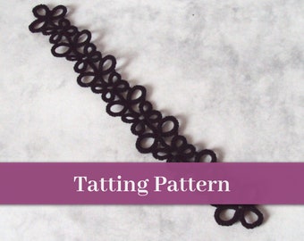 PDF Tatting Pattern Eva Bookmark With Variations - Beginner / Intermediate - Instant Download