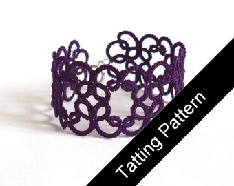 Shuttle Tatting Beginner Bracelet Pattern PDF - Christina - Instant Download