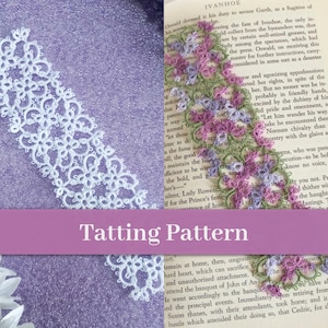 Shuttle Tatting Bookmark Pattern - Janessa Version 3 PDF Digital File - Intermediate