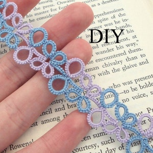 PDF Tatting Pattern Eva Bookmark With Variations Beginner / Intermediate Instant Download image 3