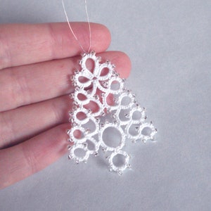 Tatting Pattern PDF Fenella Christmas Tree Decoration Intermediate image 2