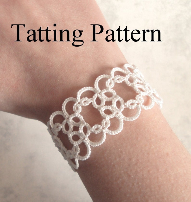 Shuttle Tatting Beginner Bracelet Pattern PDF Christina Etsy Canada