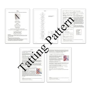 PDF Tatting Pattern Eva Bookmark With Variations Beginner / Intermediate Instant Download image 5