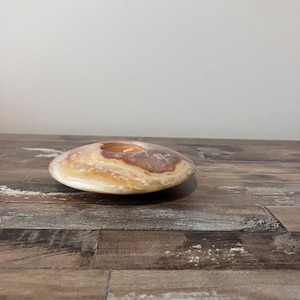 Vintage Shallow Marble Candle Holder
