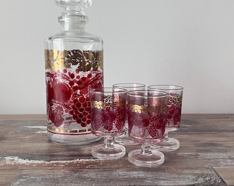 ヴィンテージ ブドウ 金箔 デカンタ - Etsy 日本