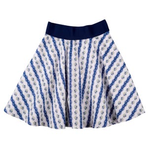 Baby Traditional Skirt Circle Skirt Blue White