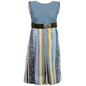 Traditional Dress Girls Blue Green