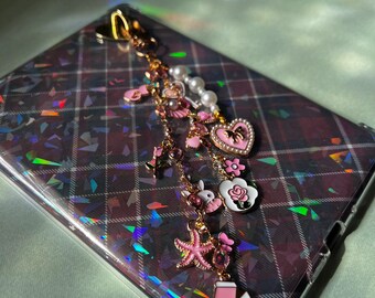 Kindle Charm, Bookmark Charm, Cute Charm Chain, Ebook charm