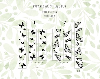 Quicksilver Inspired Sprayed Edge Butterfly Stencil, DIY Book Edges