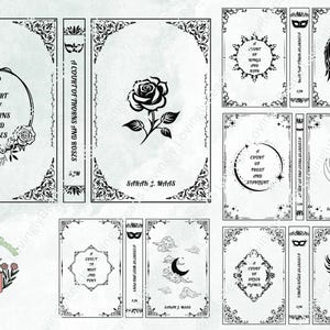ACOTAR 5-Book Series - Cover and Spine Digital Files. svg/png/pdf