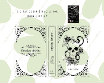 Haunting Adeline Book Cover and Spine Digital Files, Book Rebind,  Digital Download - SVG/PNG/PDF - Dark Romance