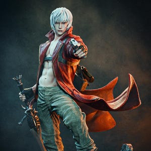 Der Teufel kann weinen - Teenager Dante — 3D gedruckte Statue Fan Art | Garagen-Set | Modellbausatz | Resin Figur Gemalt Anime