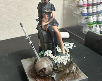 NieR Automata  – 2B-9S — 3D Printed Statue Fan Art | Garage Kit | Model Kit | Resin Figure Painted Anime