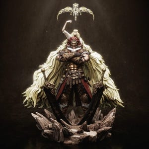 Elden Ring  – Radahn and Miquella — 3D Printed Statue Fan Art | Garage Kit | Model Kit | Resin Figure Painted Anime