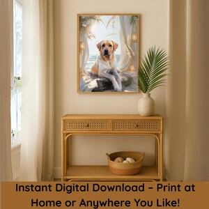 Custom Tropical Pet Portrait: Island Style Dog or Cat Art (Digital Download