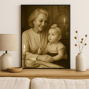 Add Loved One to Photo Custom Memorial Portrait Personalized Remembrance Gift Digital Family Photo with Deceased Loved One