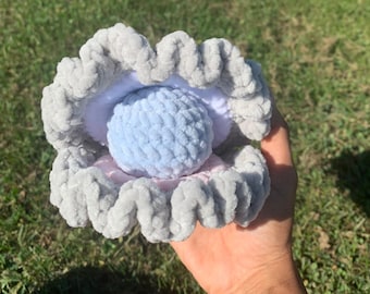 Crochet Clam N Pearl Plushies