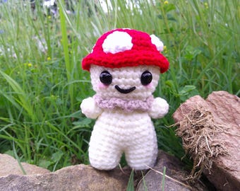 Handmade Crochet Mushroom Man
