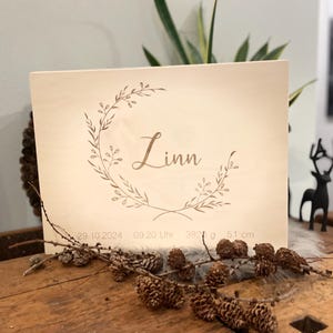 Memory box I Memory box I personalized I Storage box I Gift for birth I Gift idea I Baptism gift