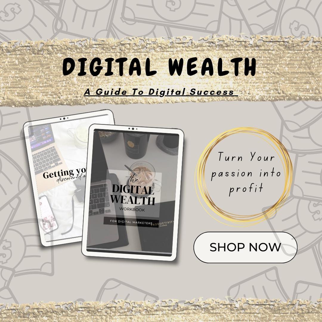 Digital Wealth - A Guide for Digital Success - Etsy