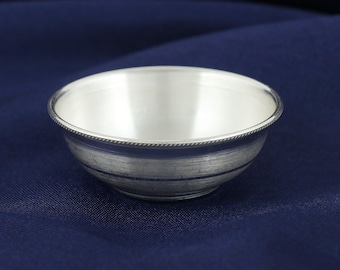 Pure Silver Bowl, Multi Size Sterling Silver Serving Bowl, Handmade Silver Dish, Small Silver Prep Bowl, Luxury Kitchen Tableware