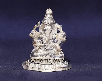 Ganesh Ji Silver Idol | Lord Ganesha Statue | Hindu God Murti | Puja Room & Spiritual Gift Wholesale Price Deal Multi Design