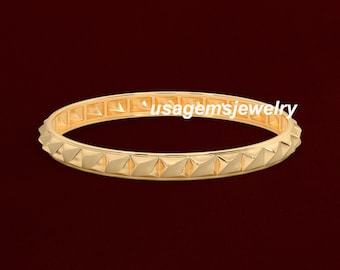 22K Gold Armreif, handgefertigt, indische Kada, Gold traditioneller Schmuck, ethnisches Goldarmband, Geburtstagsgeschenk für sie, indischer Brautschmuck
