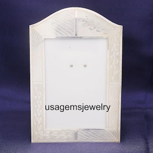 Vintage Silver Picture Frame | Ornate Floral Engraved Photo Frame | Elegant Tabletop Display Frame | Antique-Style Home Decor Gift