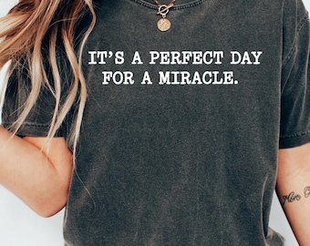IVF Mom and Dad Gift Comfort Colors® Shirt, Transfer Day It's A Perfect Day for A Miracle Sirt for Couples , Ivf Strong Matching Tee