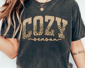 Cozy Season Sweatshirt, Retro Fall Sweatshirt, Get Cozy Sweatshirt, Womens Fall Sweaters, Fall Graphic Tee, Women Fall Shirt,Sweater Weather
