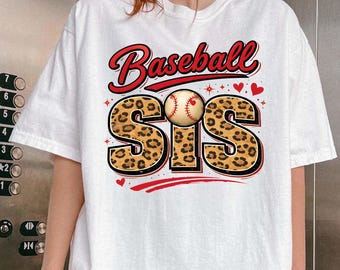 Camiseta de hermana de béisbol, camiseta de hermana pequeña de béisbol, camiseta del día del juego de béisbol, camiseta para amantes del béisbol, camiseta del mayor fanático del béisbol, camiseta de béisbol