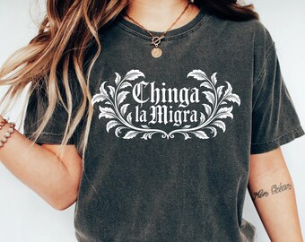 Anti ICE Tee, Abolish ICE Shirt, Chinga La Migra Shirt, Anti Deportations, Fdt Maga, Mexican Pride, Mexican Folkart, Liberal Protest Shirt