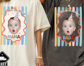 Camisetas personalizadas con foto para el primer cumpleaños familiar, camisetas a juego "Diviértete siendo uno"