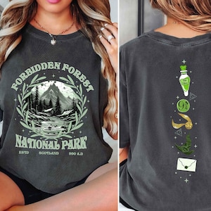 Forbidden Forest Shirt or Sweatshirt, Bookish Comfort Colors Shirt, National Park Wizard Shirt, Wizarding School T-Shirt, HP Inspired Shirt