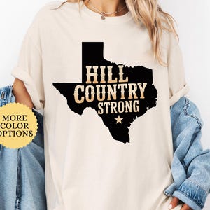 Hill Country Strong Comfort Colors T-shirt, Disaster Relief Fundraiser, Texas Flood Support Apparel, Pray for Hill Country Victims