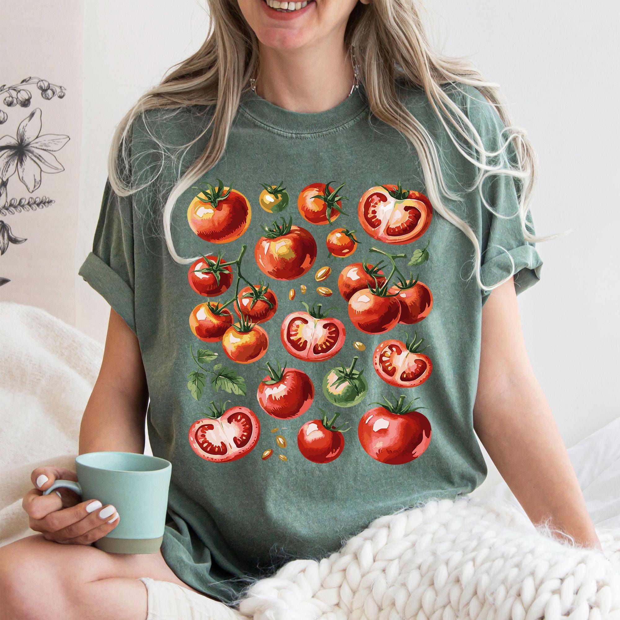 Comfort Colors® Tomato Shirt, Fruit Shirt, Botanical Shirt