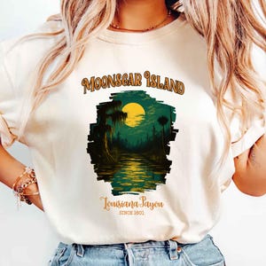 Moonscar Island Tee | Retro Cartoon Halloween Movie T-shirt, Zombie Island, Halloween Gift, 90s nostalgia, Retro Halloween, Oversized Tee